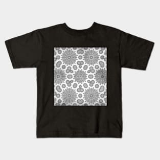 Magical black and white mandala 008 Kids T-Shirt